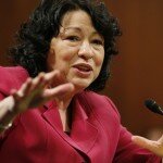 Supreme Court nominee Sonia Sotomayor testifies on Capitol Hill in Washington, Thursday, July 16, 2009, before the Senate Judiciary Committee. (AP Photo/Charles Dharapak)